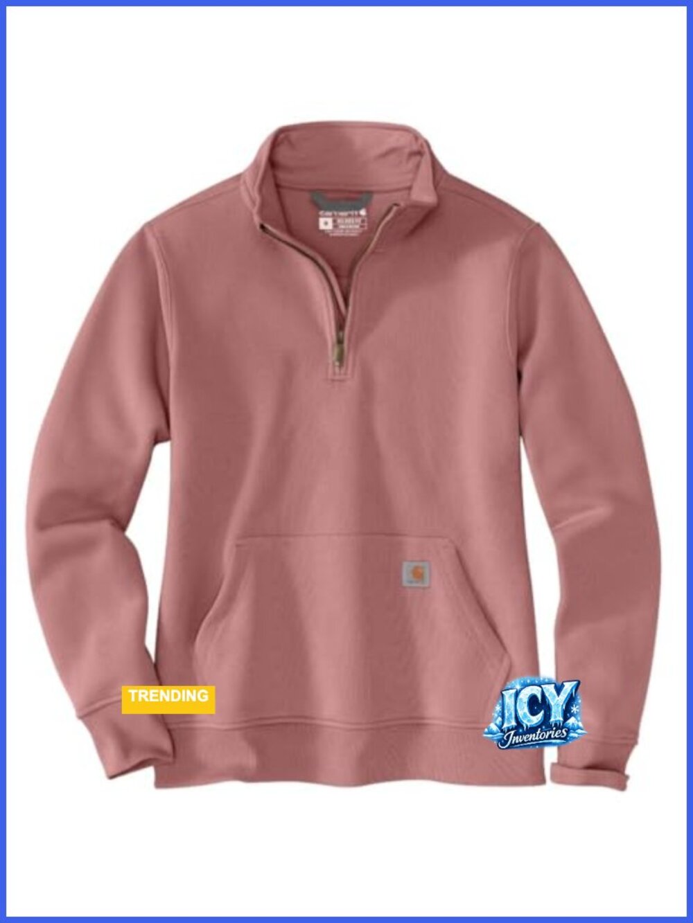 Carhartt Clarksburg Quarter-Zip Sweatshirt Relaxed Fit Mock Neck
